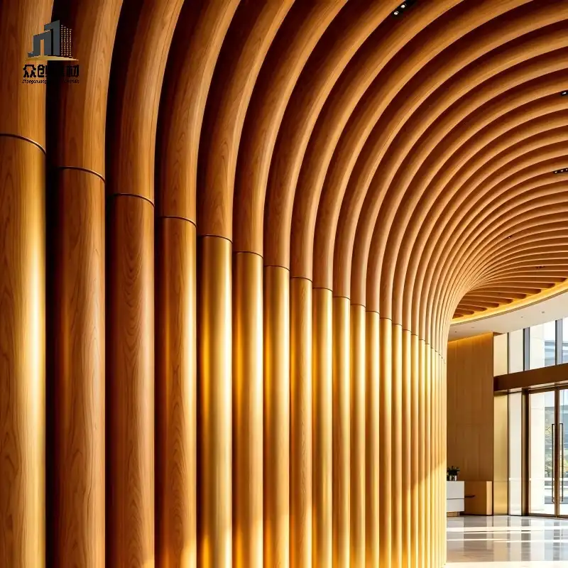 Wood Grain Aluminum Round Tube